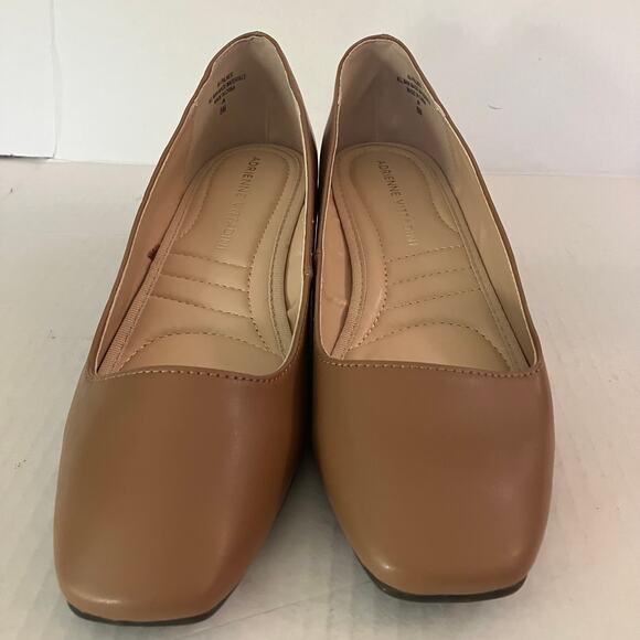 Adrienne Vittadini Tan Size 8 Small Wedge Heeled Shoes - Picture 2 of 6